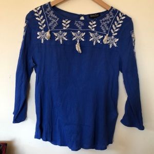 Lucky Brand Blue Blouse